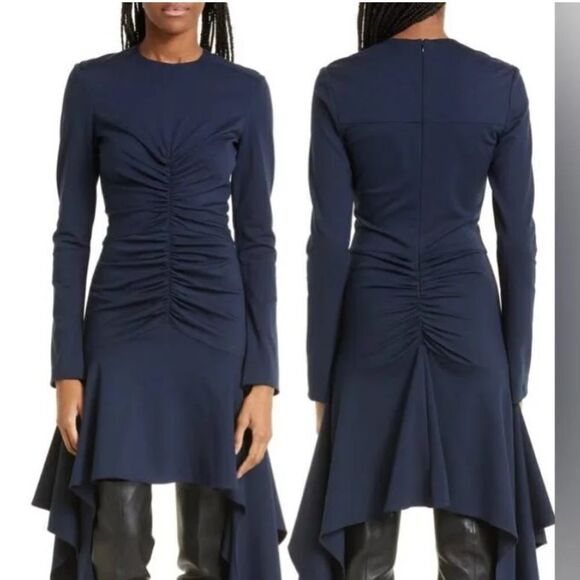 NWT Aknvas Daani Long Sleeve Jersey Dress in Lapis at Nordstrom size 0 - Picture 6 of 8